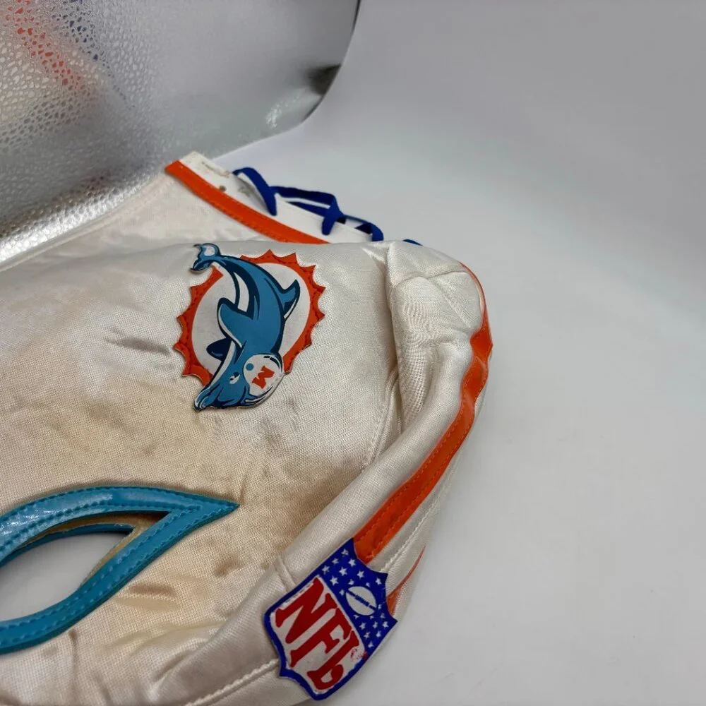 NFL Miami Dolphins Logo Football Team Wrestling Mask with Flaws